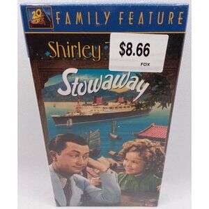Stowaway VHS Shirley Temple Robert Young Alice Faye Sealed Fox Video Watermark